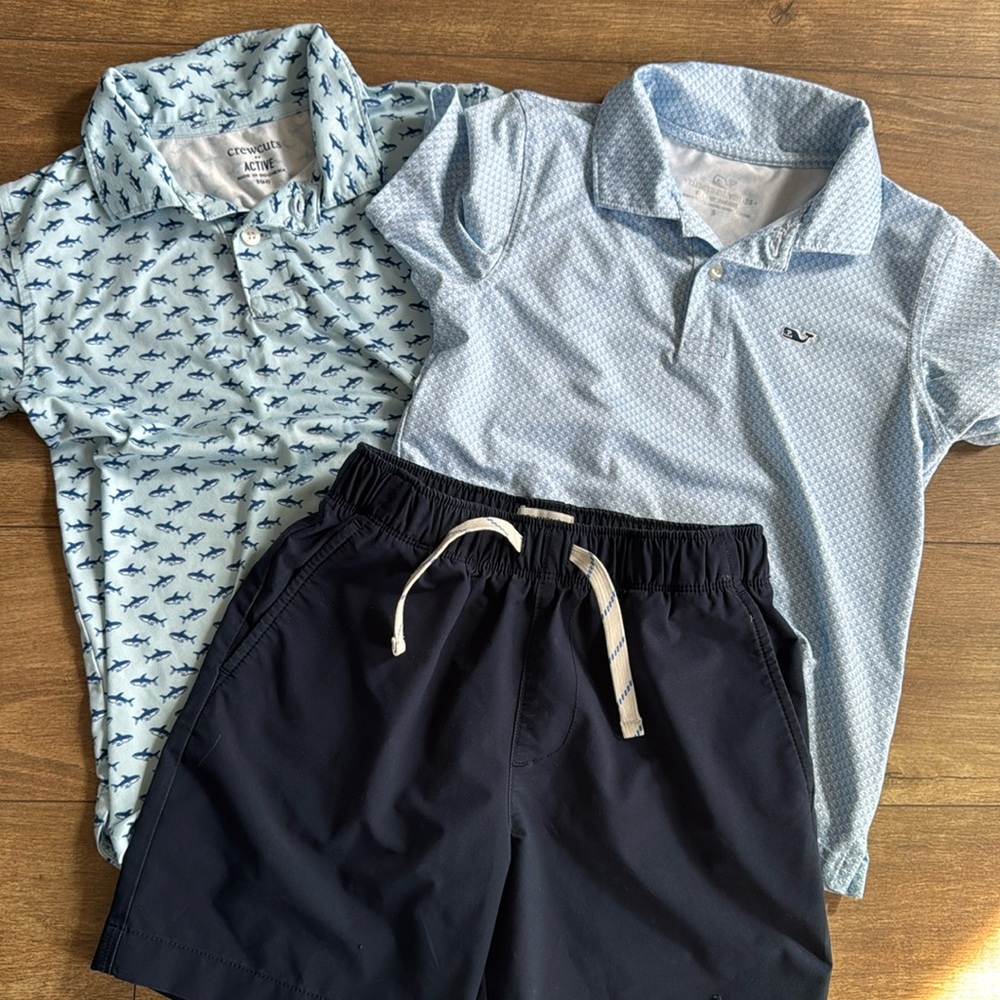 Boys Golf Polo Bundle Vineyard Vines and CrewCuts
